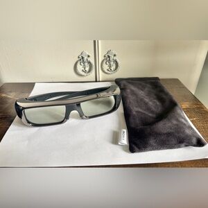 Sony 3D Glasses TDG-BR100 Adult Size Untested Needs New Battery
